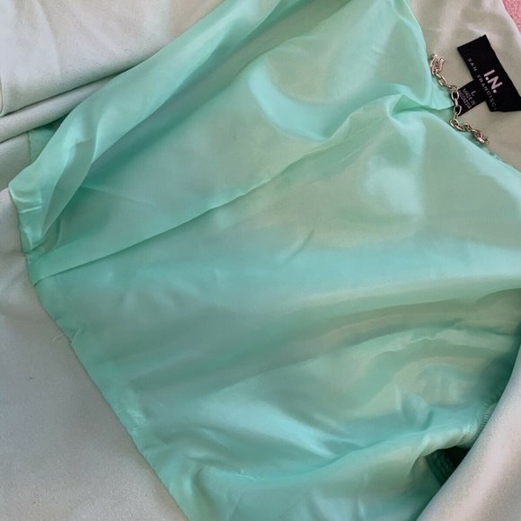 I.N. San Francisco L Green Open  Blazer Jacket - Picture 6 of 7